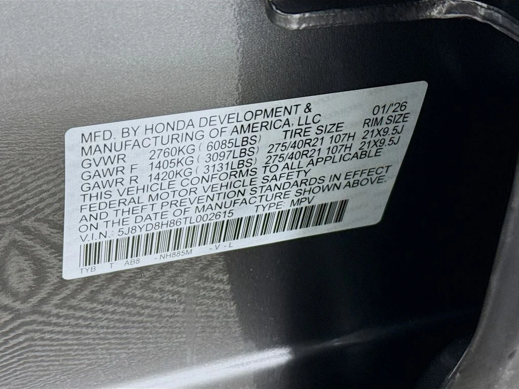 New 2026 Majestic Black Pearl Acura Type S w/Advance Package image 34