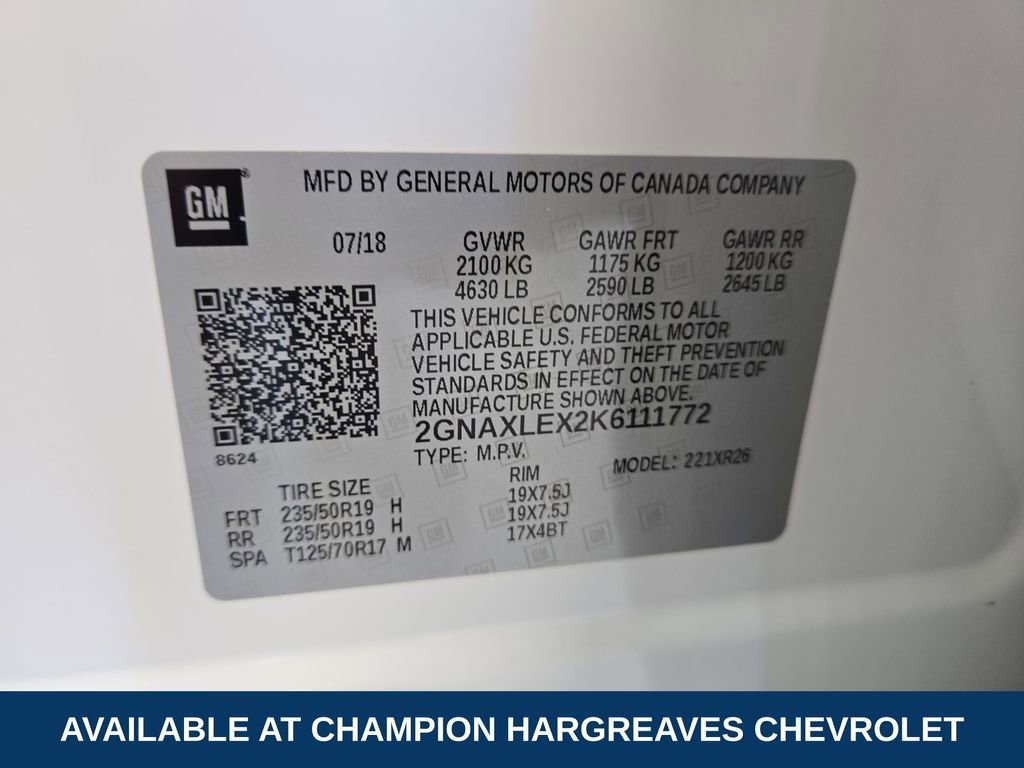 Used 2019 SUMMIT WHITE Chevrolet LT image 42