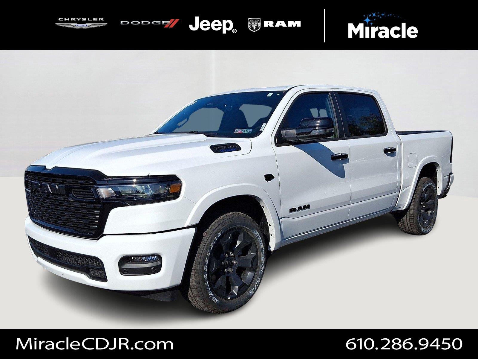 New 2027 Bright White Clear-Coat Exterior Paint RAM Big Horn image 1