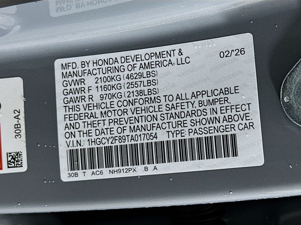 New 2026 Urban Gray Pearl Honda Touring image 33