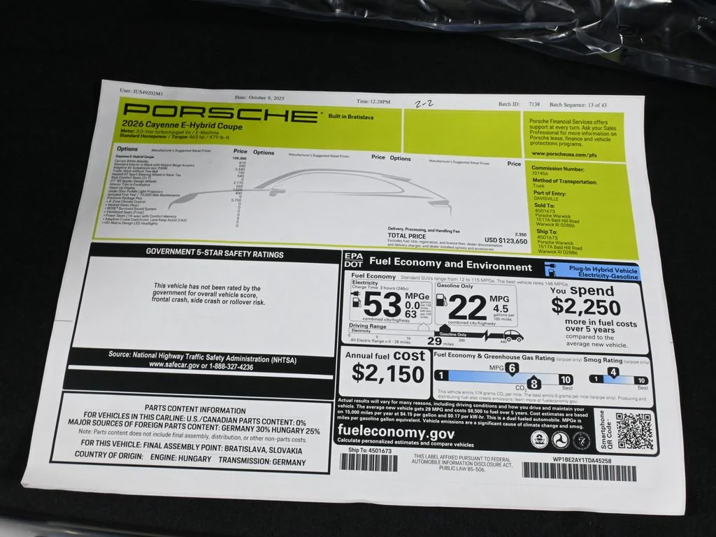 Certified Used 2026 White Porsche  image 43