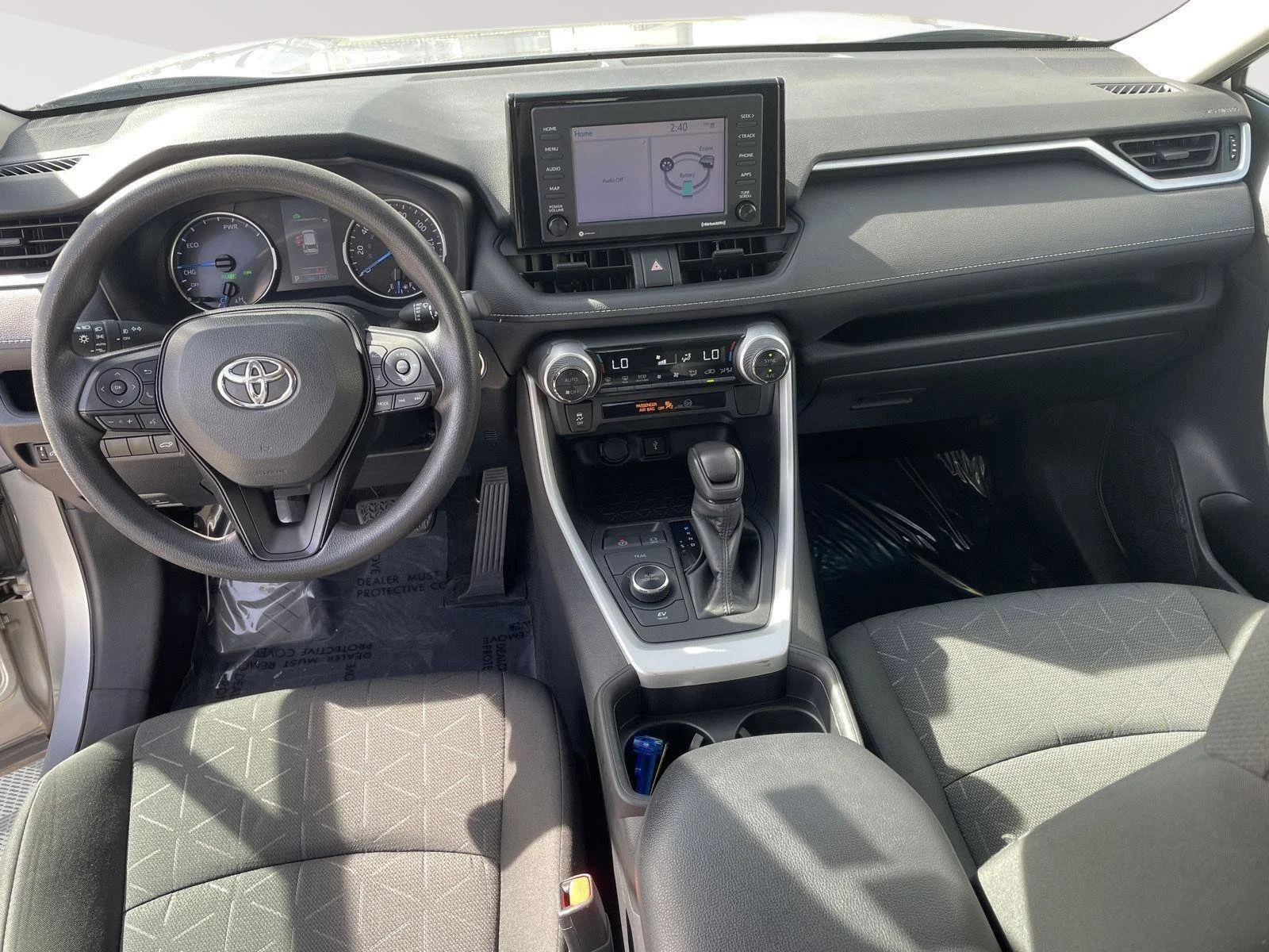 Used 2021 Silver Sky Metallic Toyota Hybrid XLE image 19