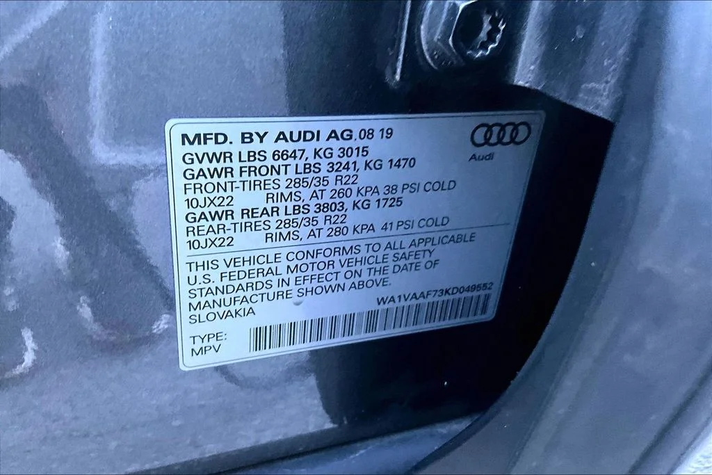 Used 2019 Gray Audi 55 Prestige image 19