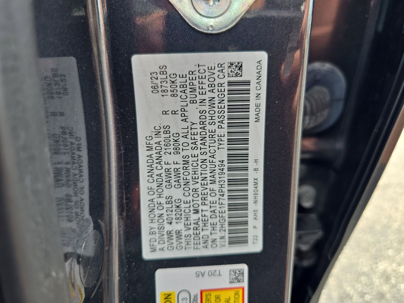 Certified Used 2023 Meteorite Gray Metallic Honda EX image 31