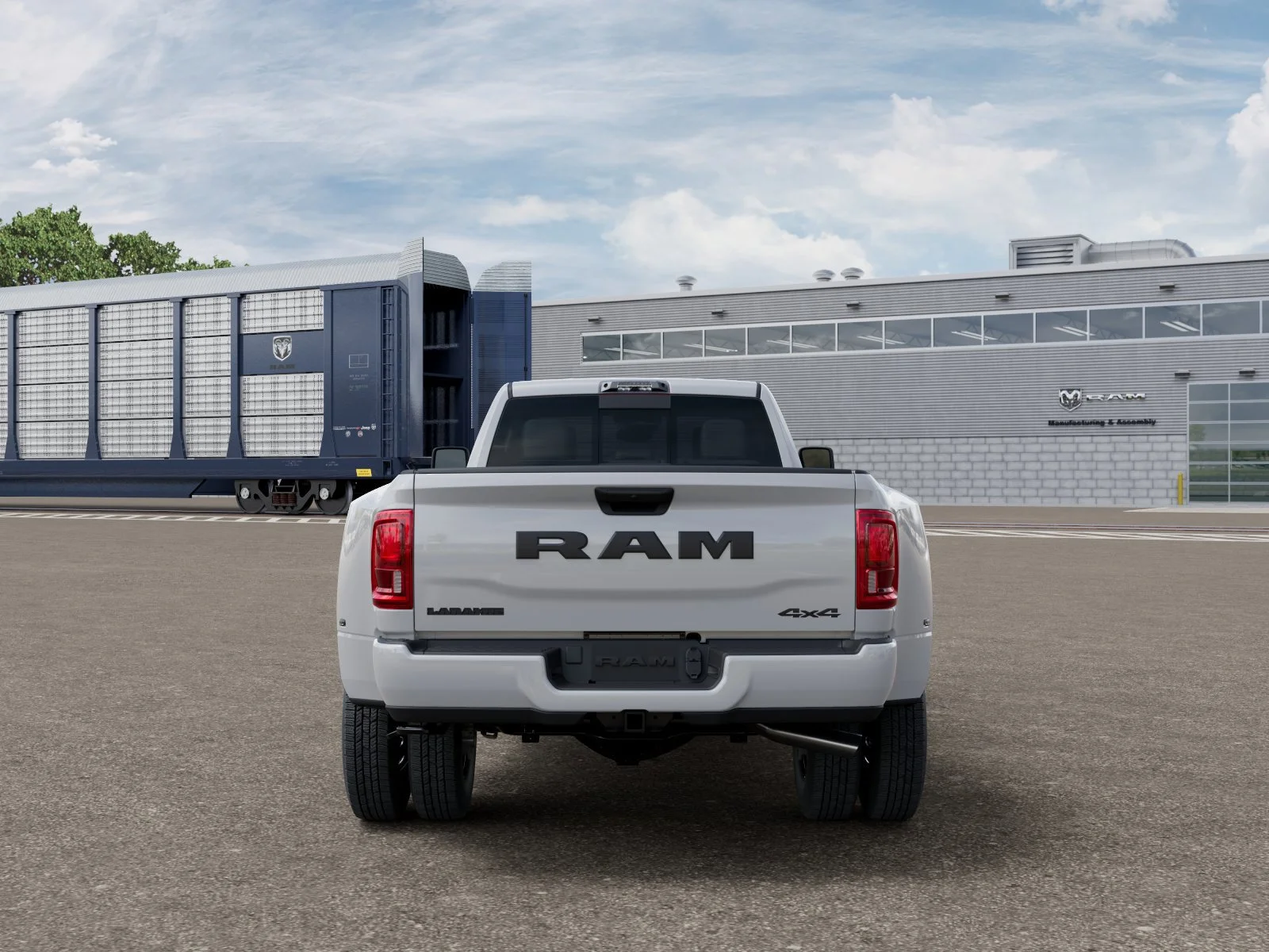 New 2026 Bright White Clear-Coat Exterior Paint RAM Laramie image 8