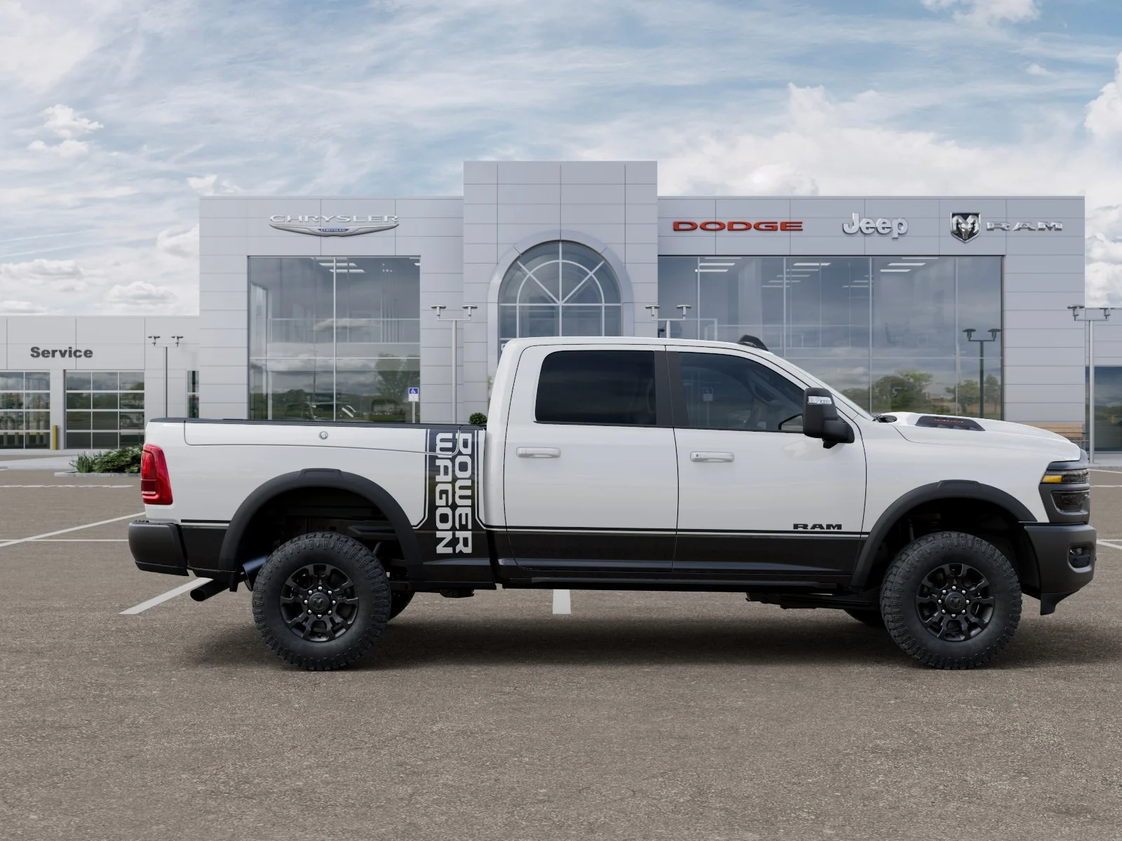 New 2026 Bright White Clear-Coat Exterior Paint RAM Power Wagon image 91