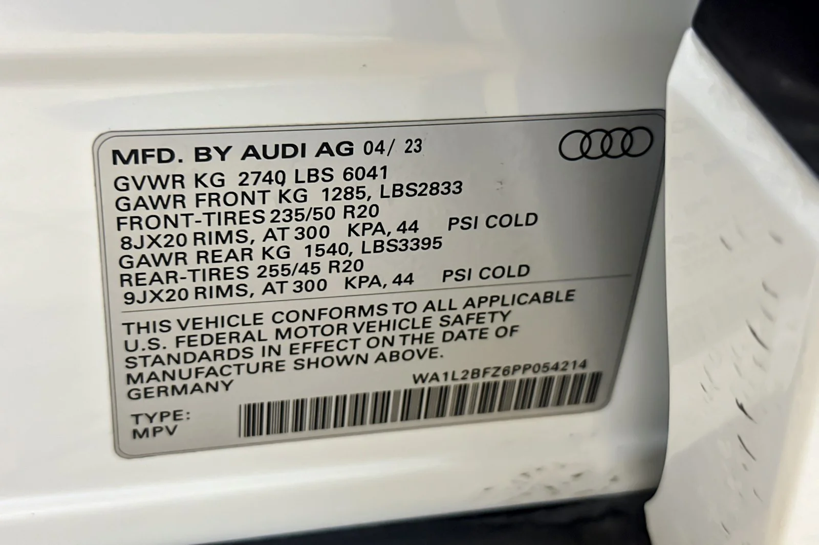 Certified Used 2023 Glacier White Metallic Audi Premium Plus 50 quattro image 28