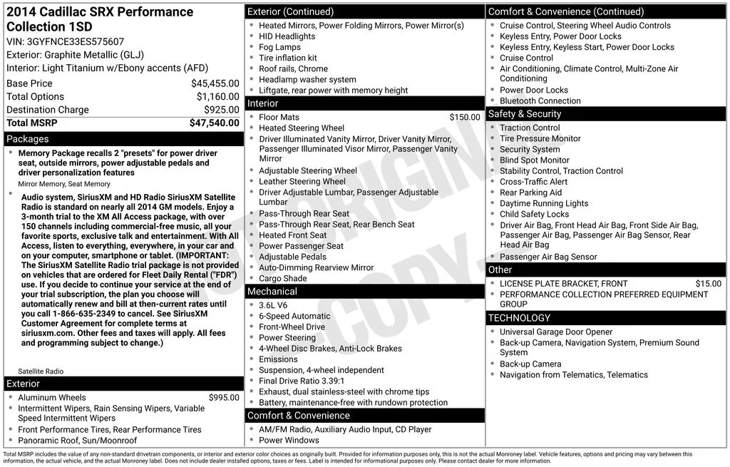Used 2014 Graphite Metallic Cadillac Performance image 5