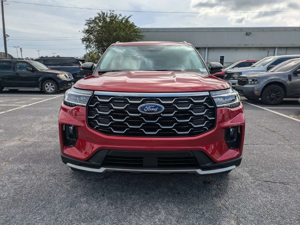 Certified Used 2025 Rapid Red Metallic Tinted Clearcoat Ford Platinum image 9