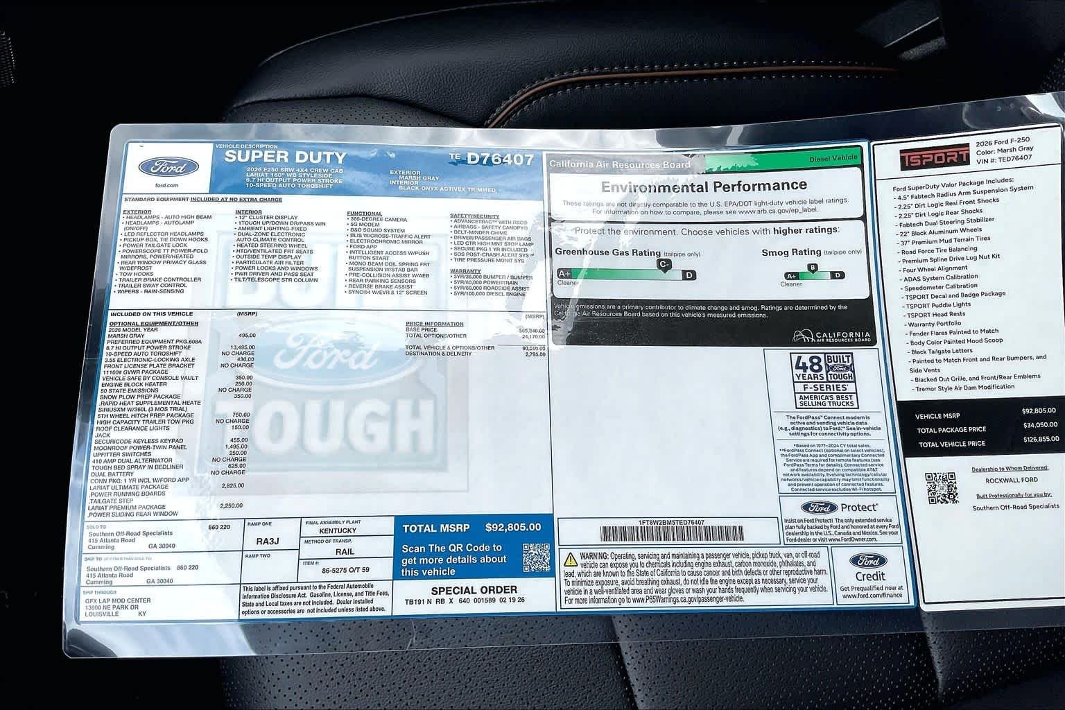 New 2026 Marsh Gray Ford F-250® Lariat® image 19