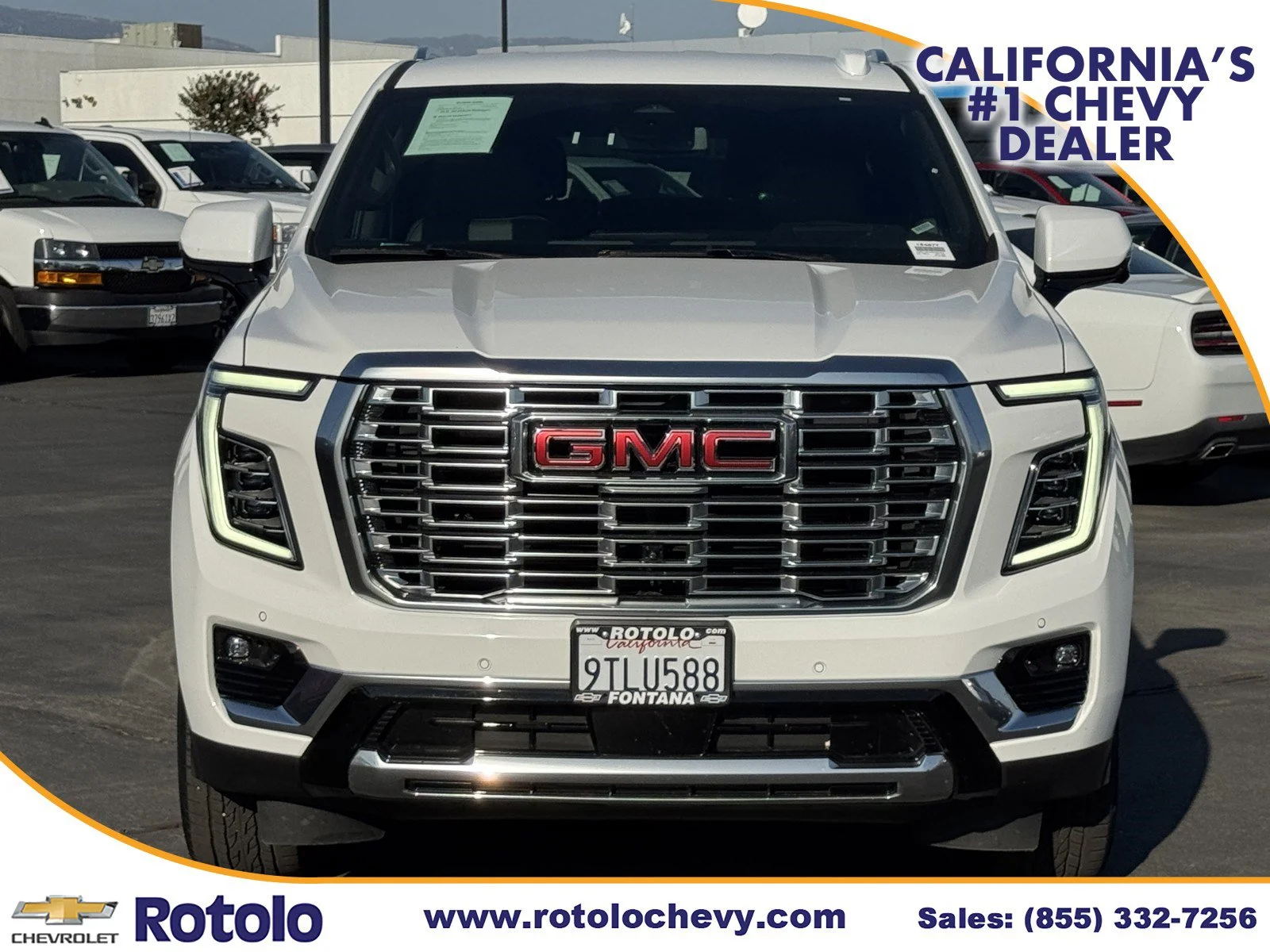 Used 2025 Summit White GMC Denali image 2