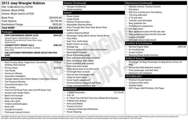 Used 2012 Black Jeep Rubicon image 17