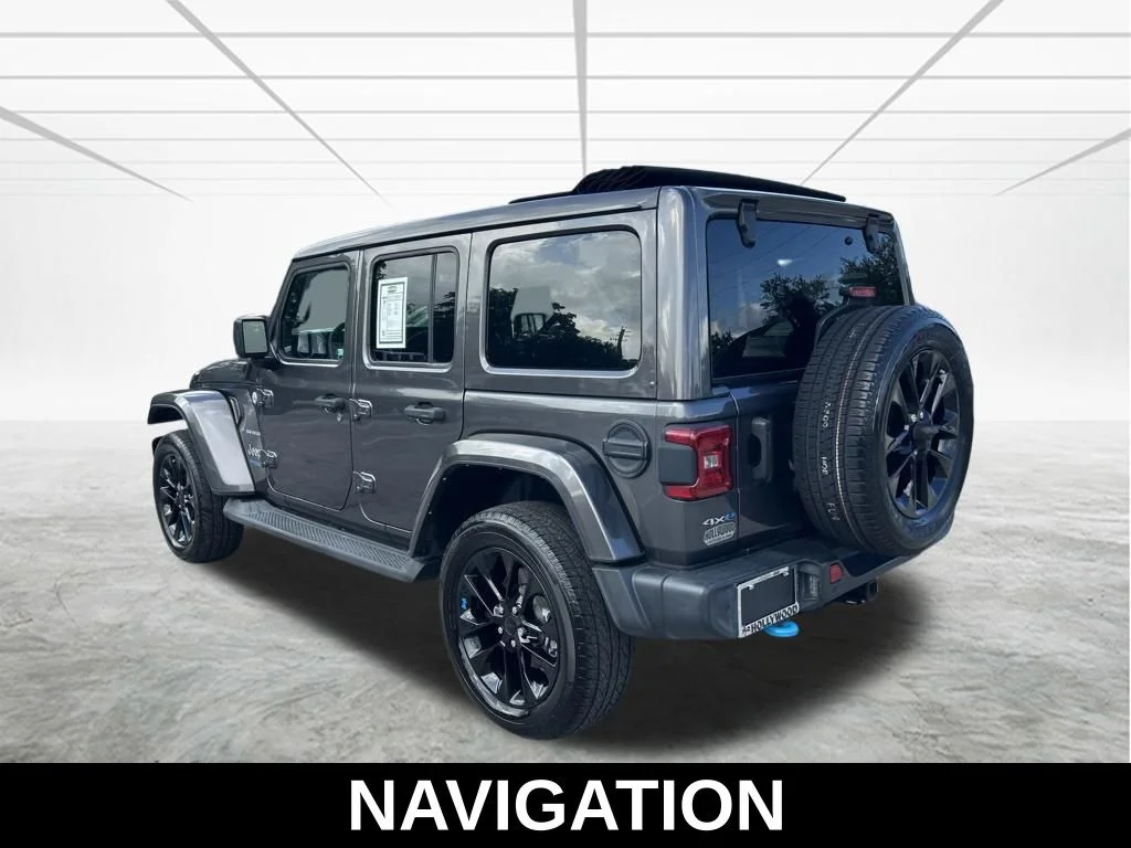 Used 2022 Gray Jeep Unlimited Sahara 4xe image 7