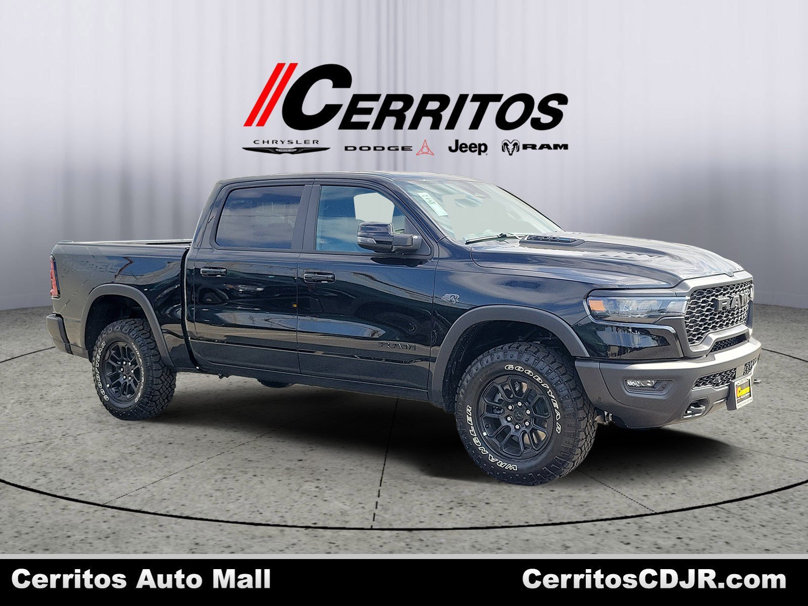 New 2027 Diamond Black Crystal Pearl-Coat Exterior Paint RAM Rebel image 1