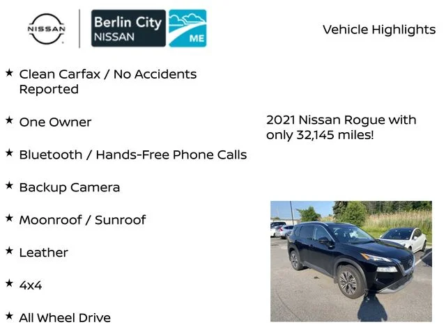 Used 2021 Super Black Nissan SV image 2
