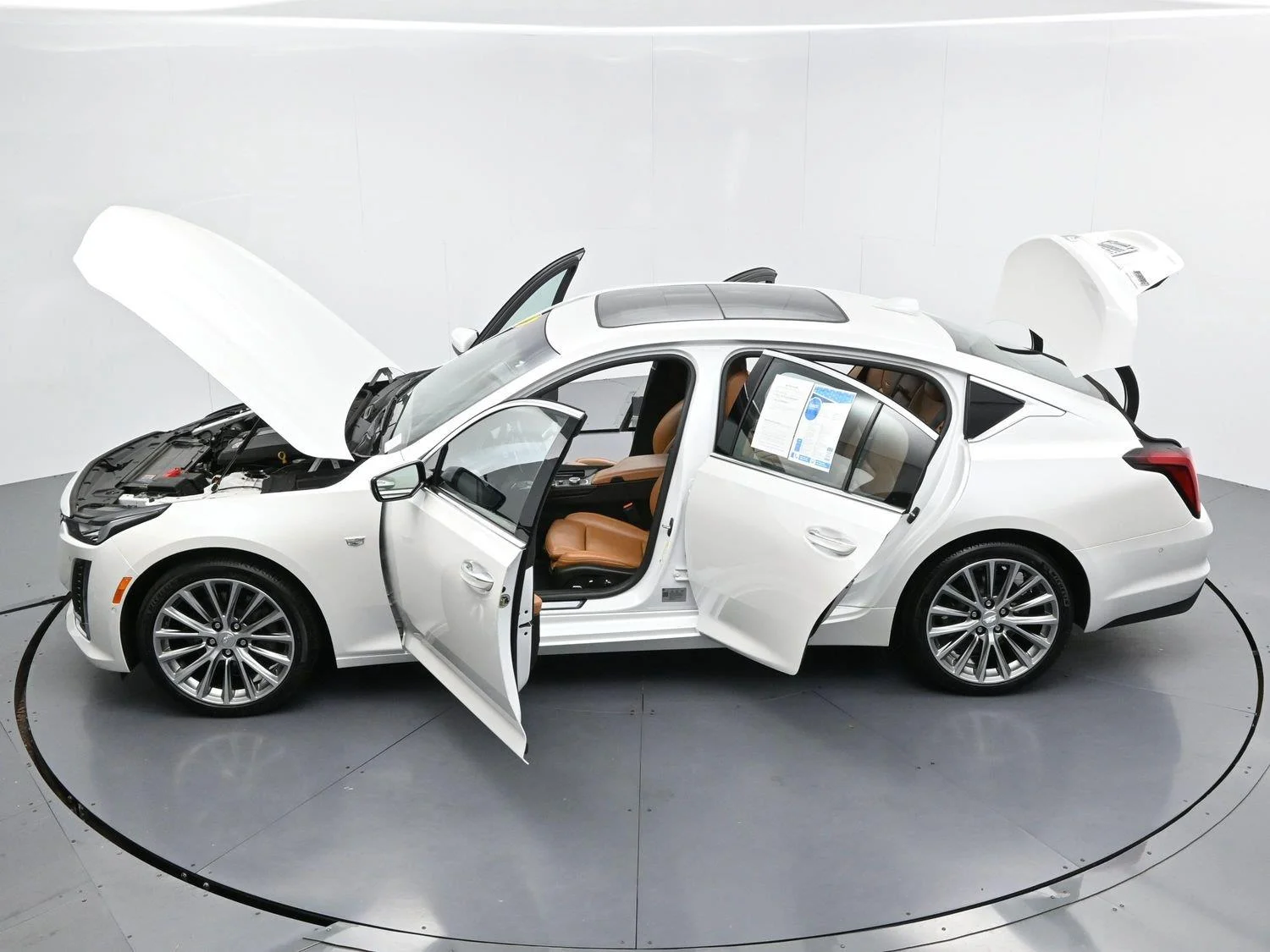Used 2024 Crystal White Tricoat Cadillac Premium Luxury image 44