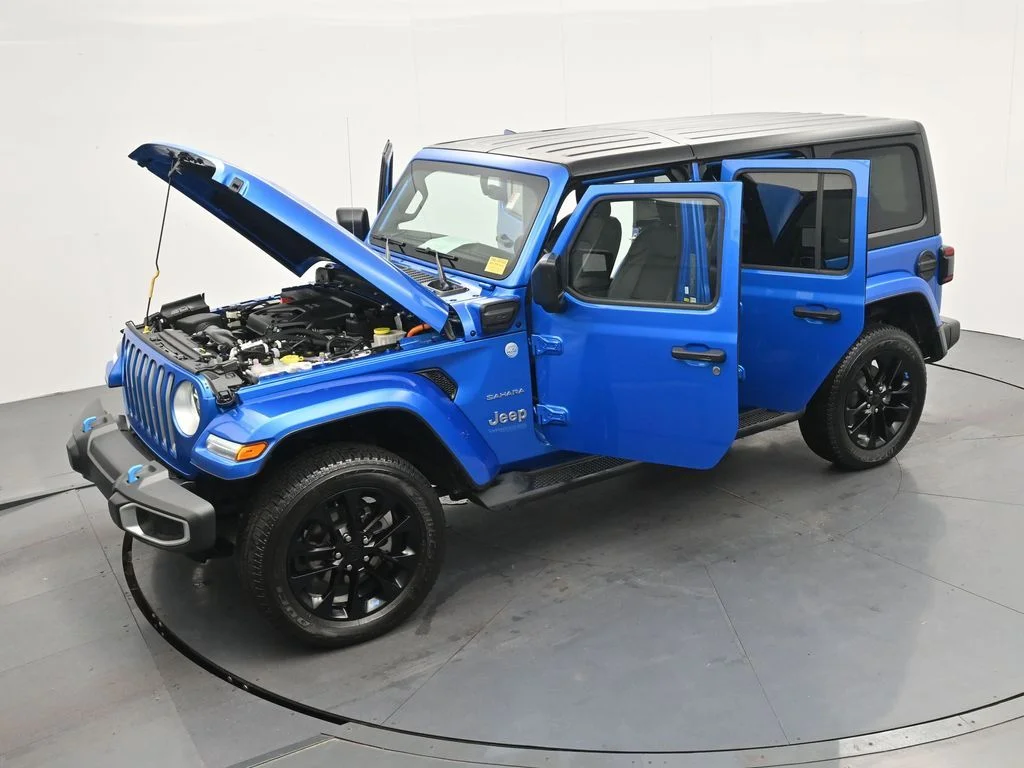 Used 2022 Blue Jeep Unlimited Sahara 4xe image 38