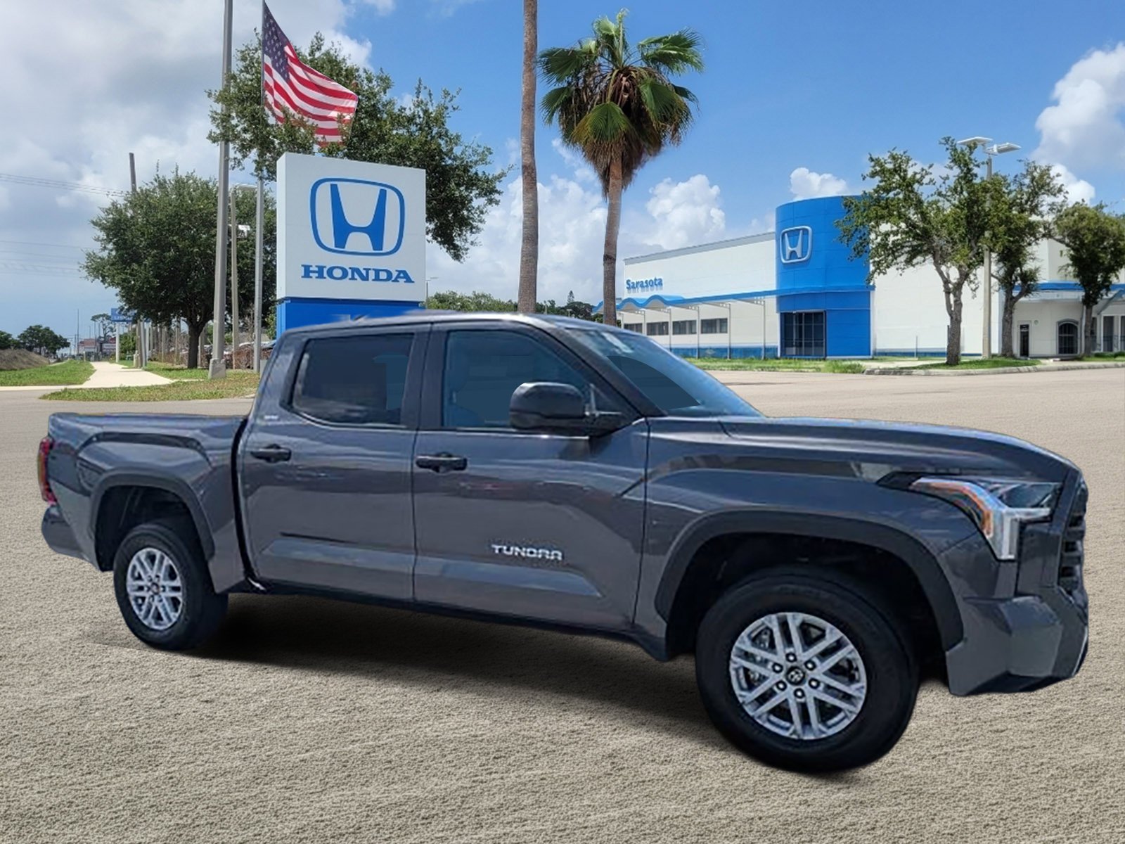 Used 2025 Magnetic Gray Metallic Toyota SR5 image 1