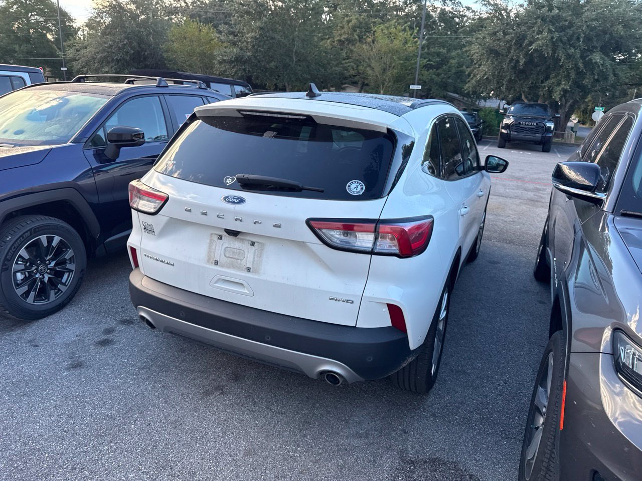 Used 2021 White Ford Titanium image 9