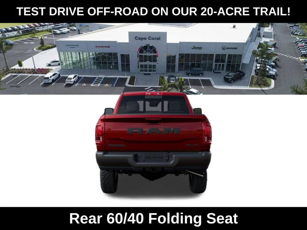 New 2026 Molten Red Pearl-Coat Exterior Paint RAM Rebel image 9