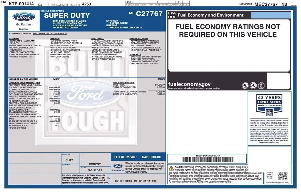 Used 2021 White Ford XL image 51