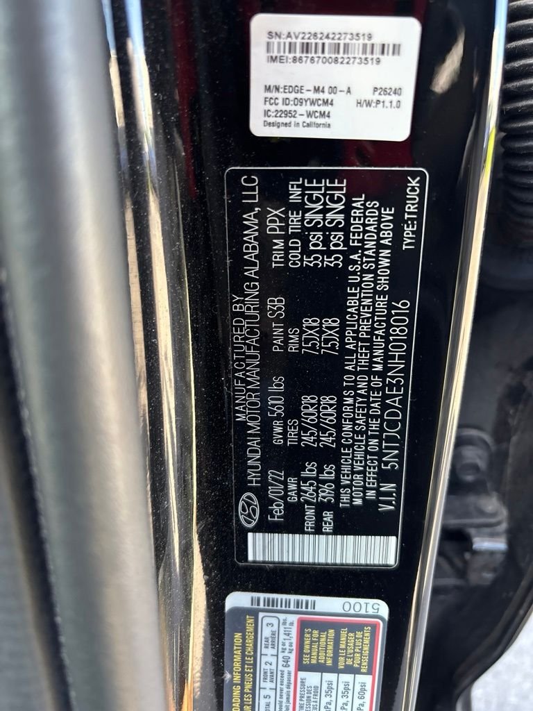 Used 2022 Black Hyundai SEL image 10