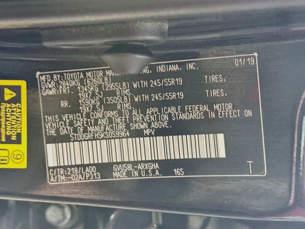 Used 2019 Midnight Black Metallic Toyota Hybrid Limited image 31