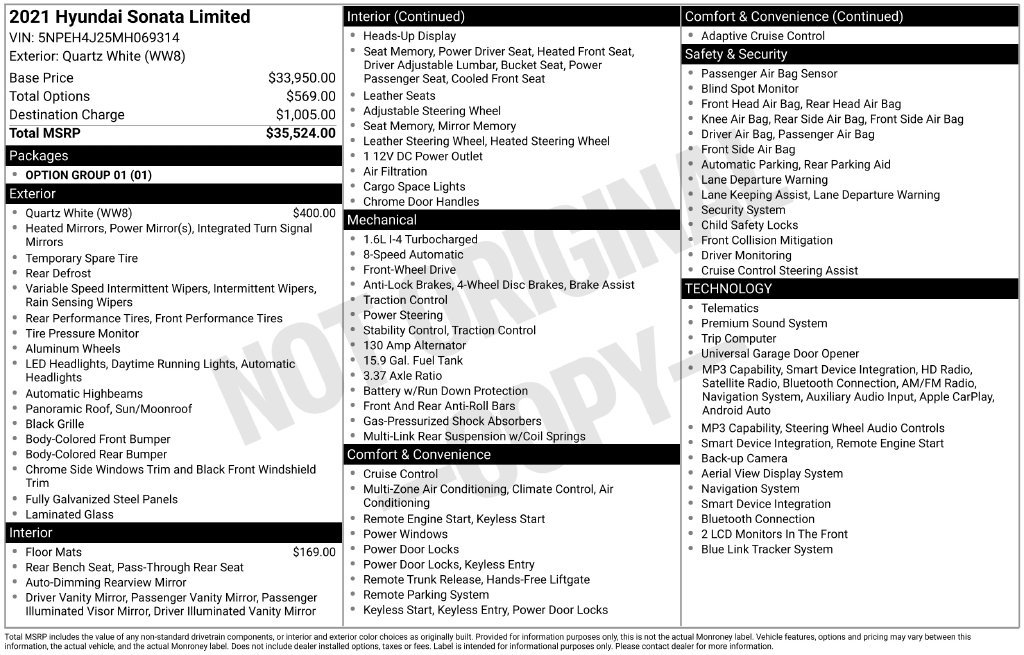 Used 2021 Gray Hyundai Limited image 4