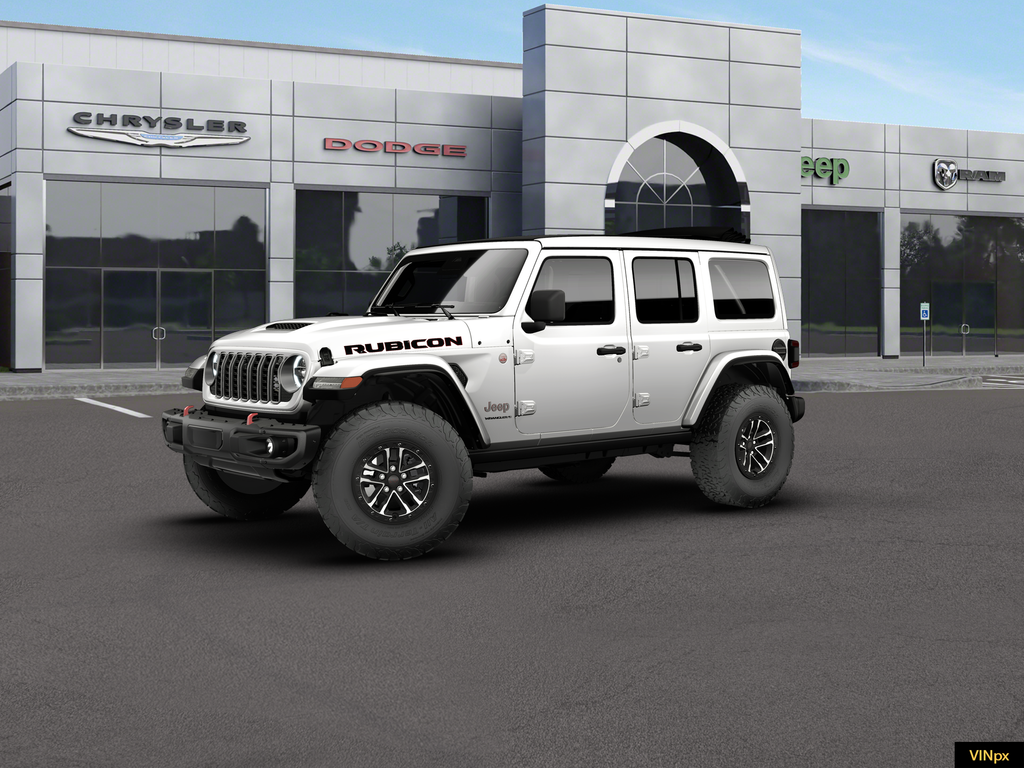 New 2026 Bright White Clear-Coat Exterior Paint Jeep Rubicon X image 1