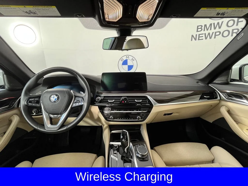 Certified Used 2023 Mineral White Metallic BMW 530i xDrive image 8