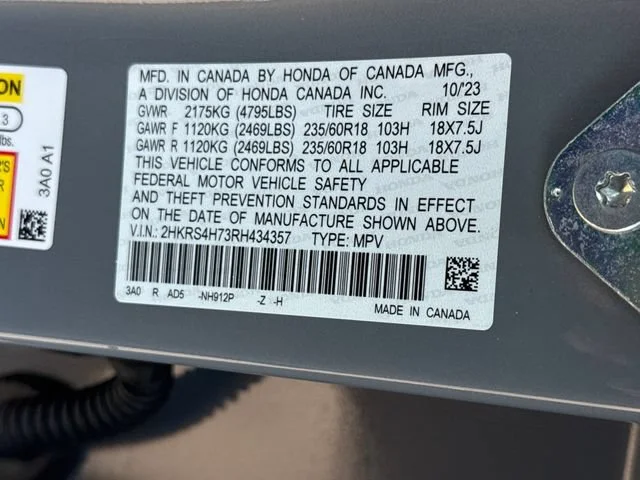 Certified Used 2024 Urban Gray Pearl Honda EX-L image 17