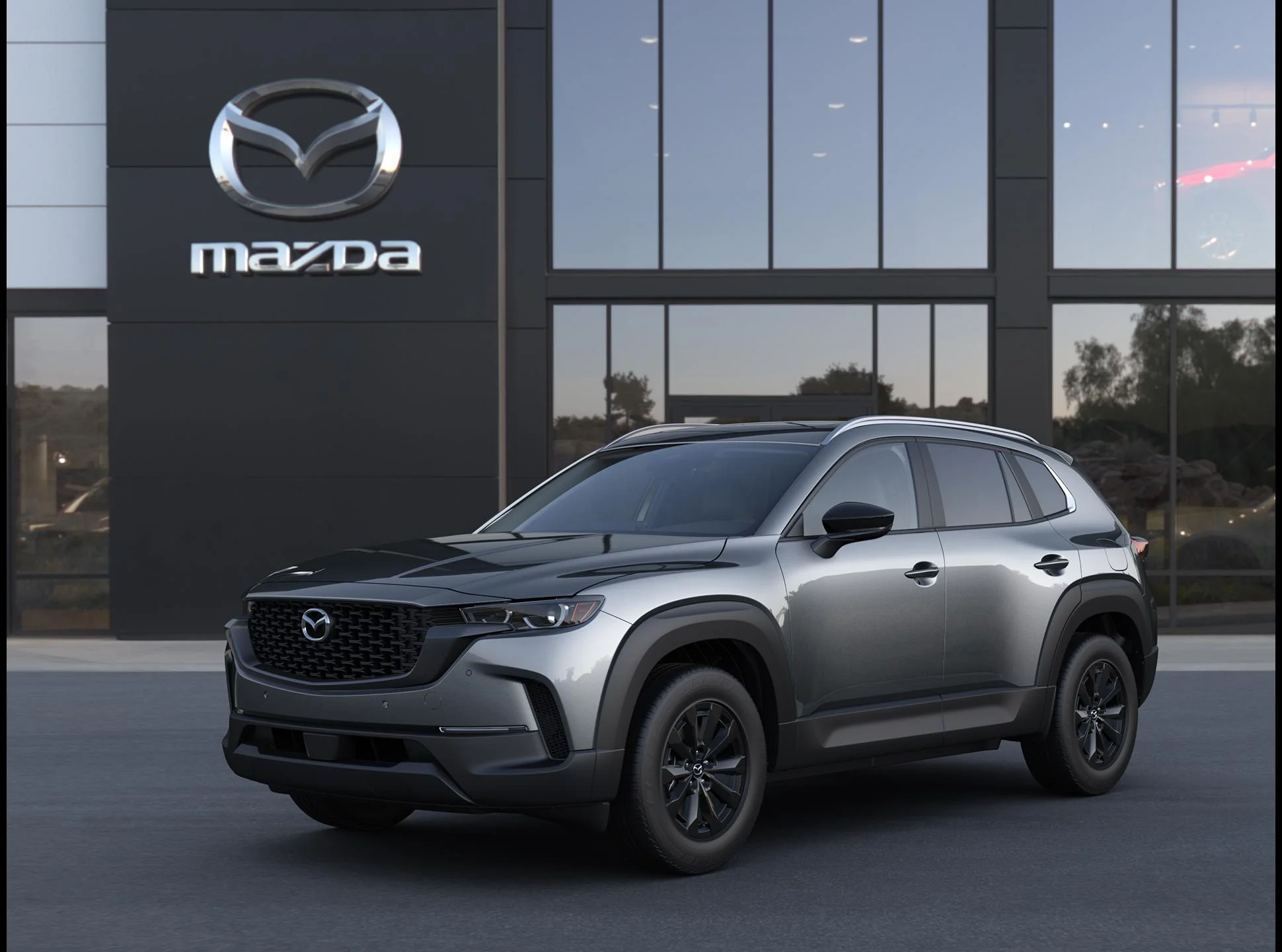 New 2026 Machine Gray Metallic Mazda Preferred AWD image 1