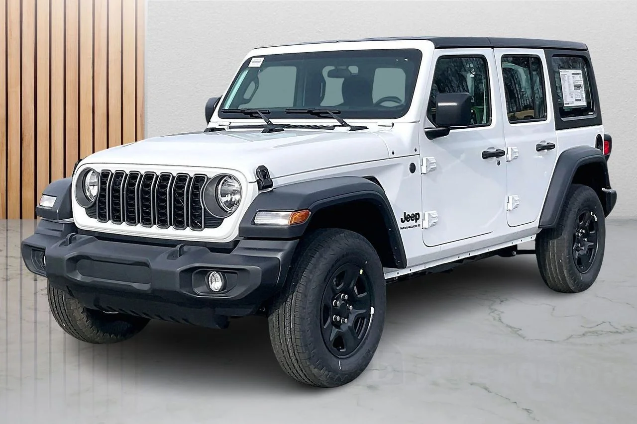New 2026 Bright White Clear-Coat Exterior Paint Jeep Sport image 4