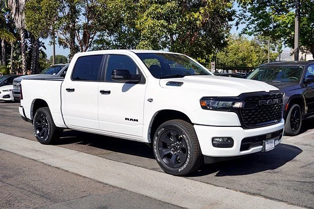 New 2026 Bright White Clear-Coat Exterior Paint RAM Big Horn Night Edition image 5