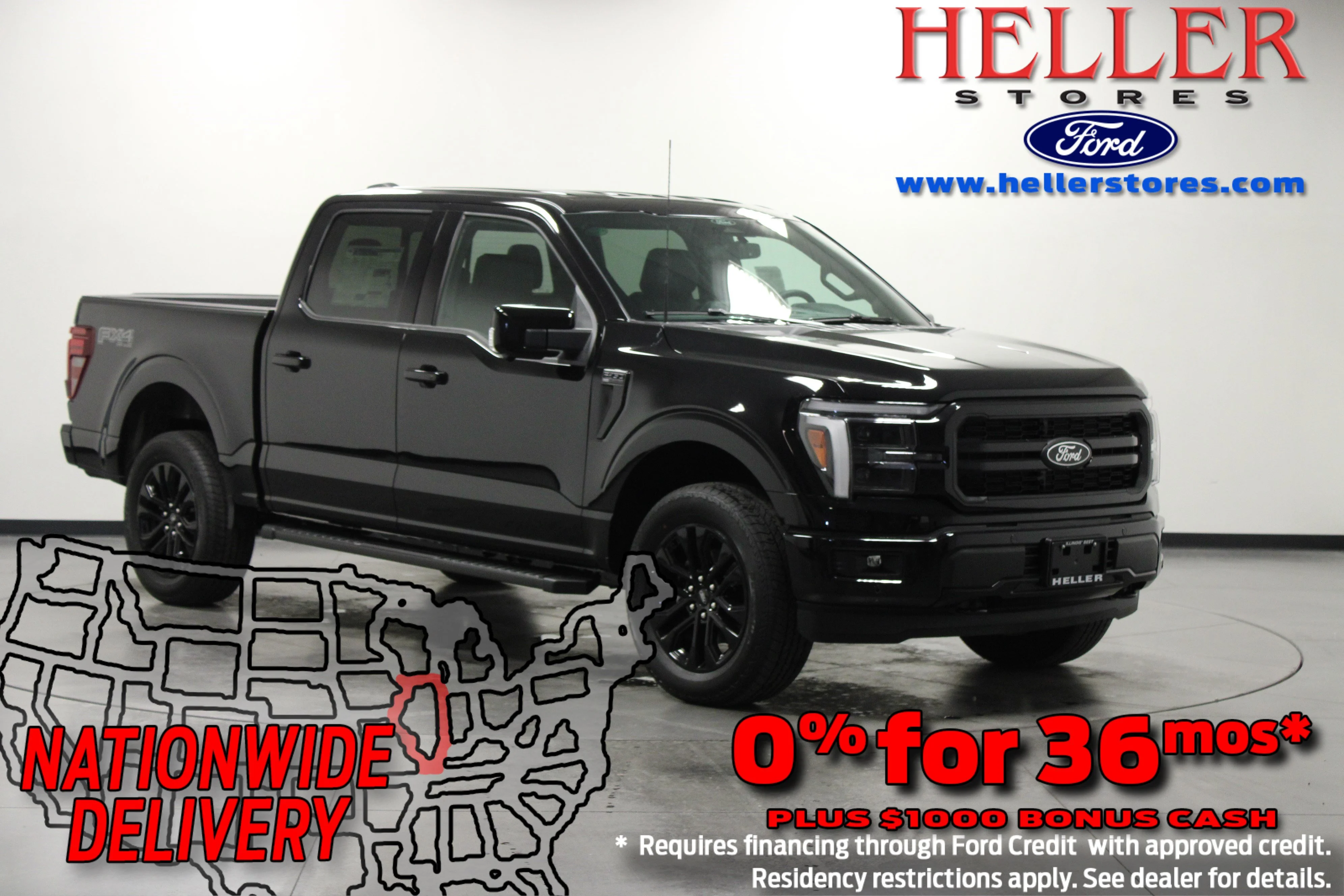 New 2026 Agate Black Metallic Ford Lariat® image 1