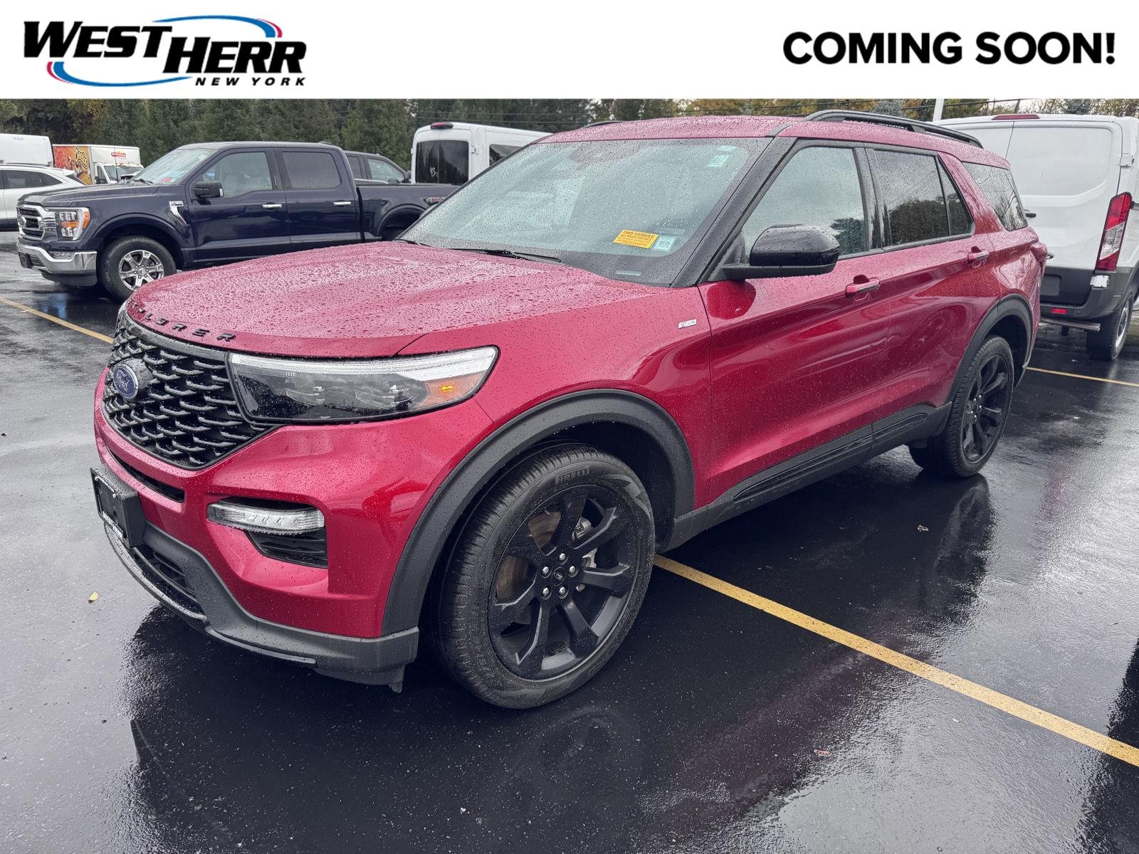 Used 2023 Rapid Red Metallic Tinted Clearcoat Ford ST-Line image 1