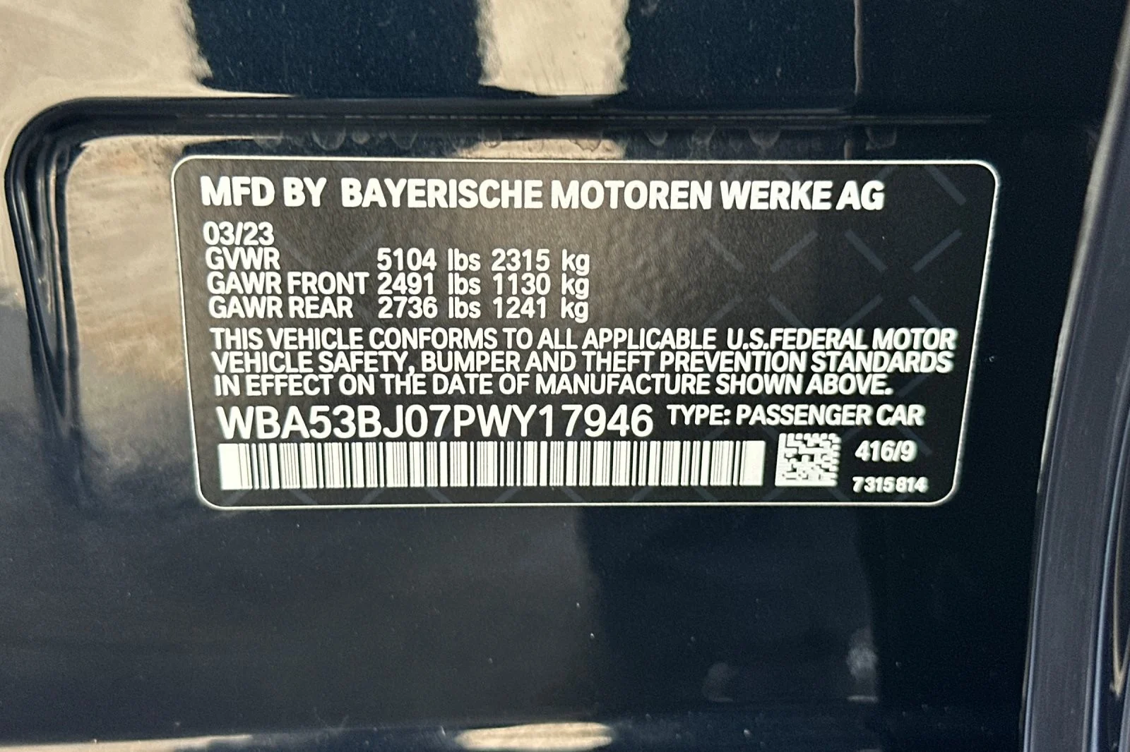 Used 2023 Carbon Black Metallic BMW 540i image 27