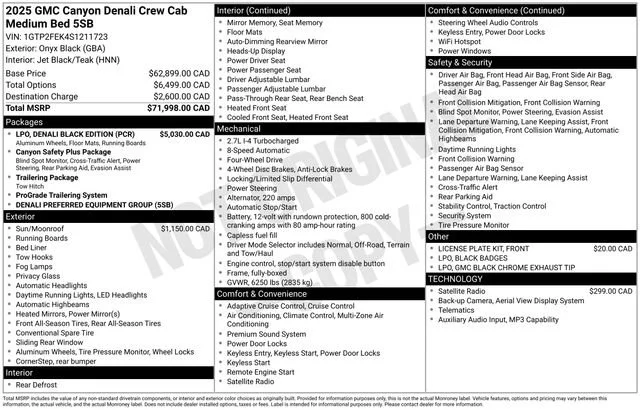 Certified Used 2025 Onyx Black GMC Denali image 33