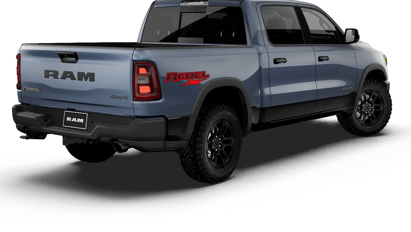 New 2027 Forged Blue Metallic Exterior Paint RAM Rebel image 14