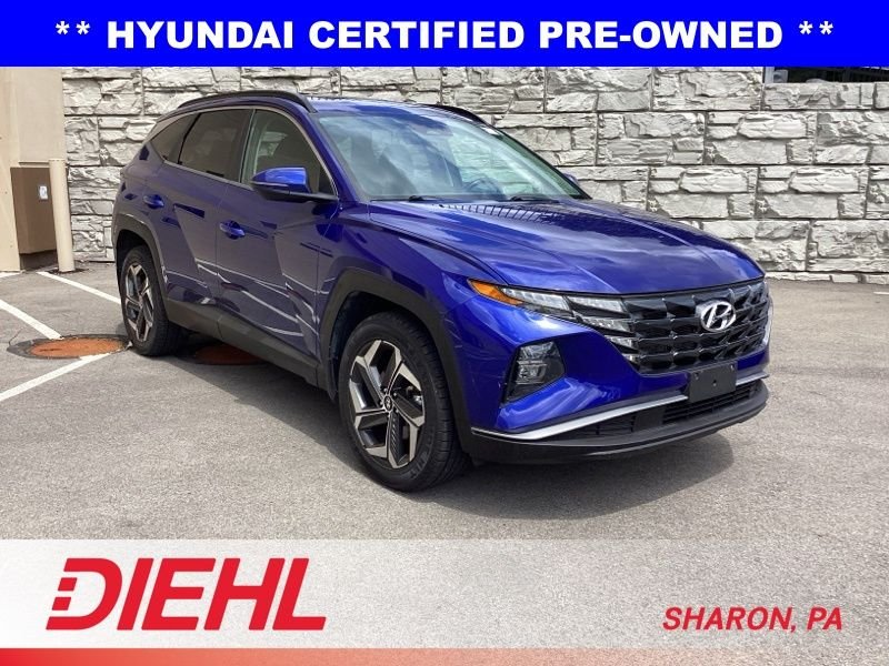 Certified Used 2022 Blue Hyundai SEL image 1