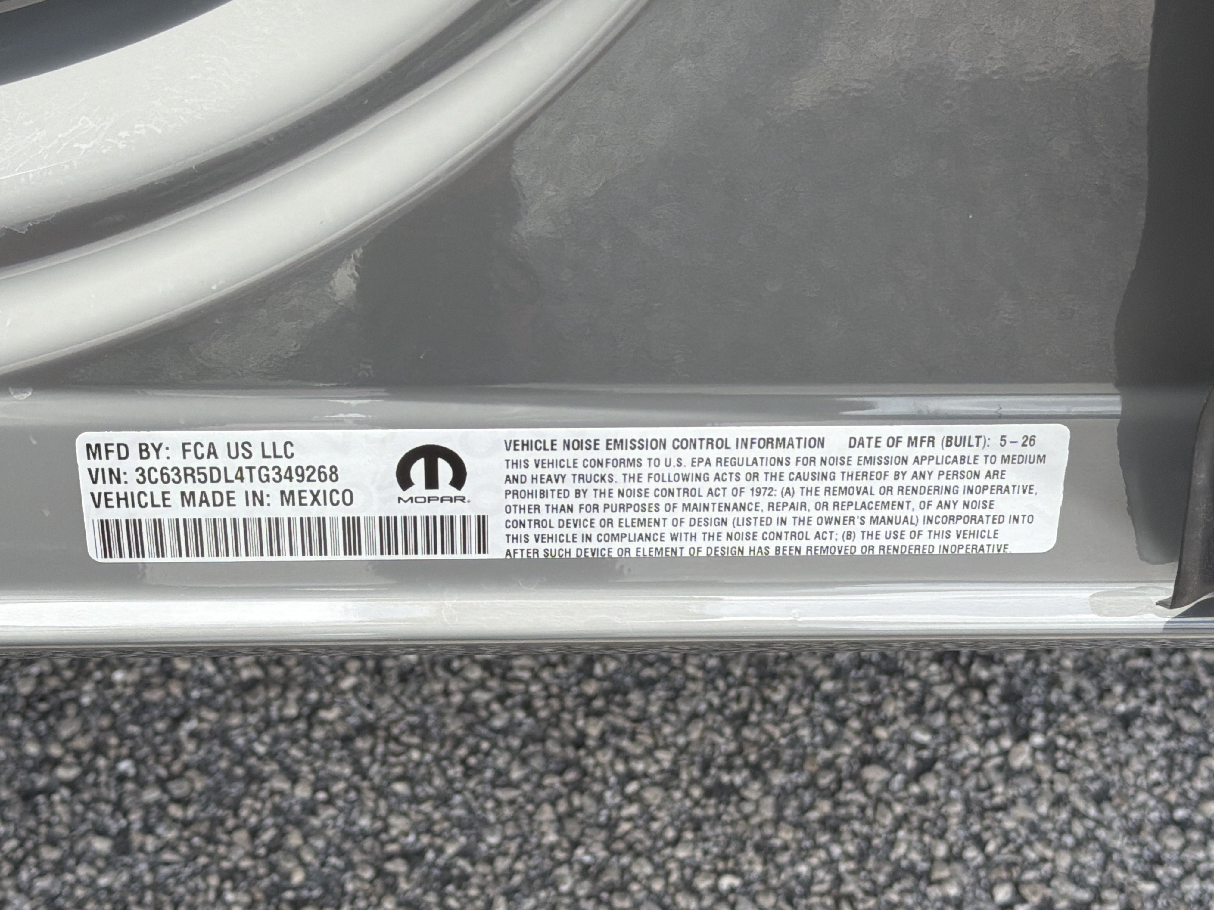 New 2026 Ceramic Gray Clear-Coat Exterior Paint RAM Big Horn image 33