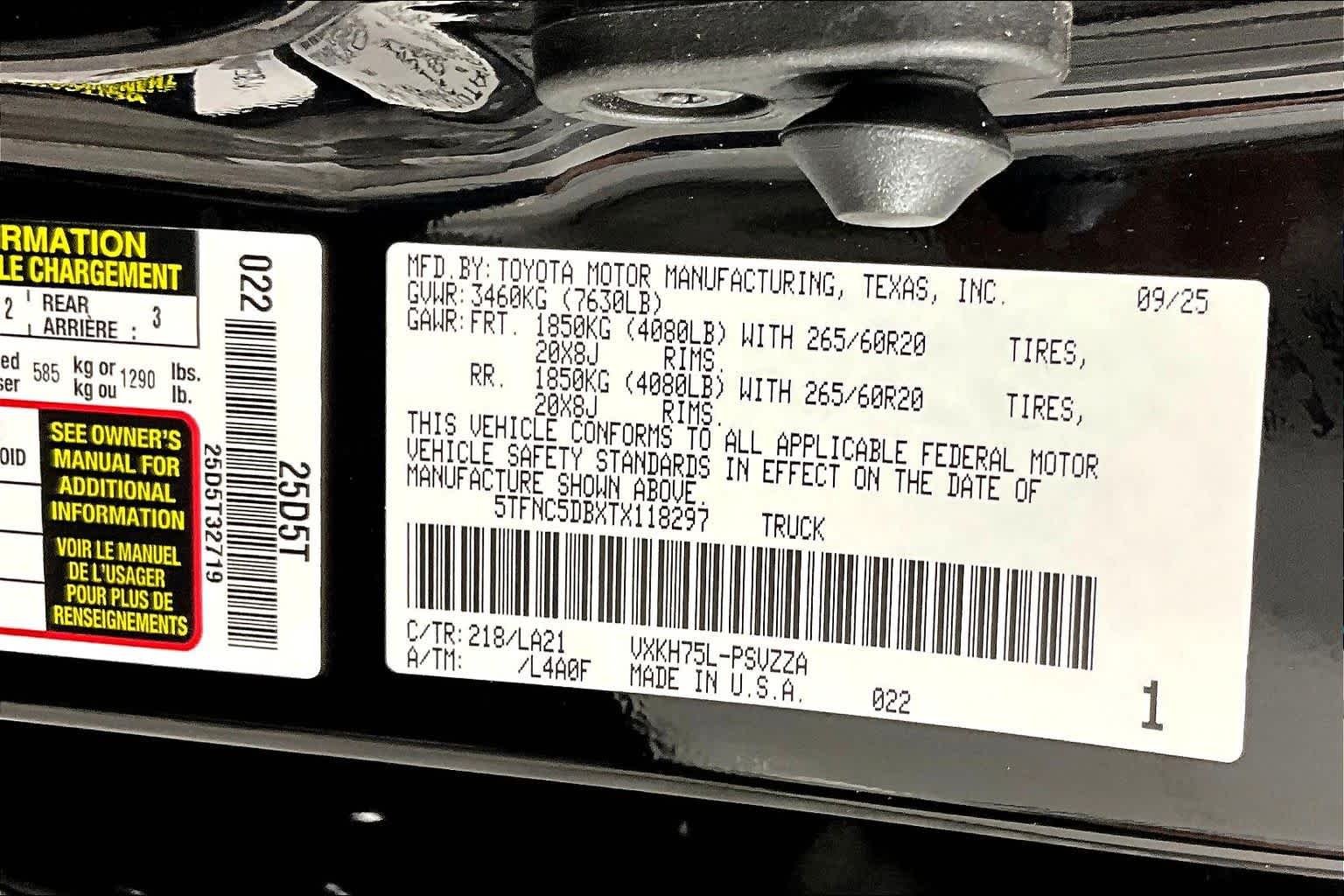 Used 2026 Midnight Black Metallic Toyota Platinum Hybrid image 47