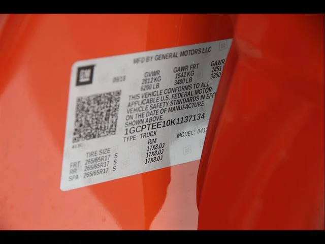 Certified Used 2019 CRUSH Chevrolet 4WD ZR2 image 25