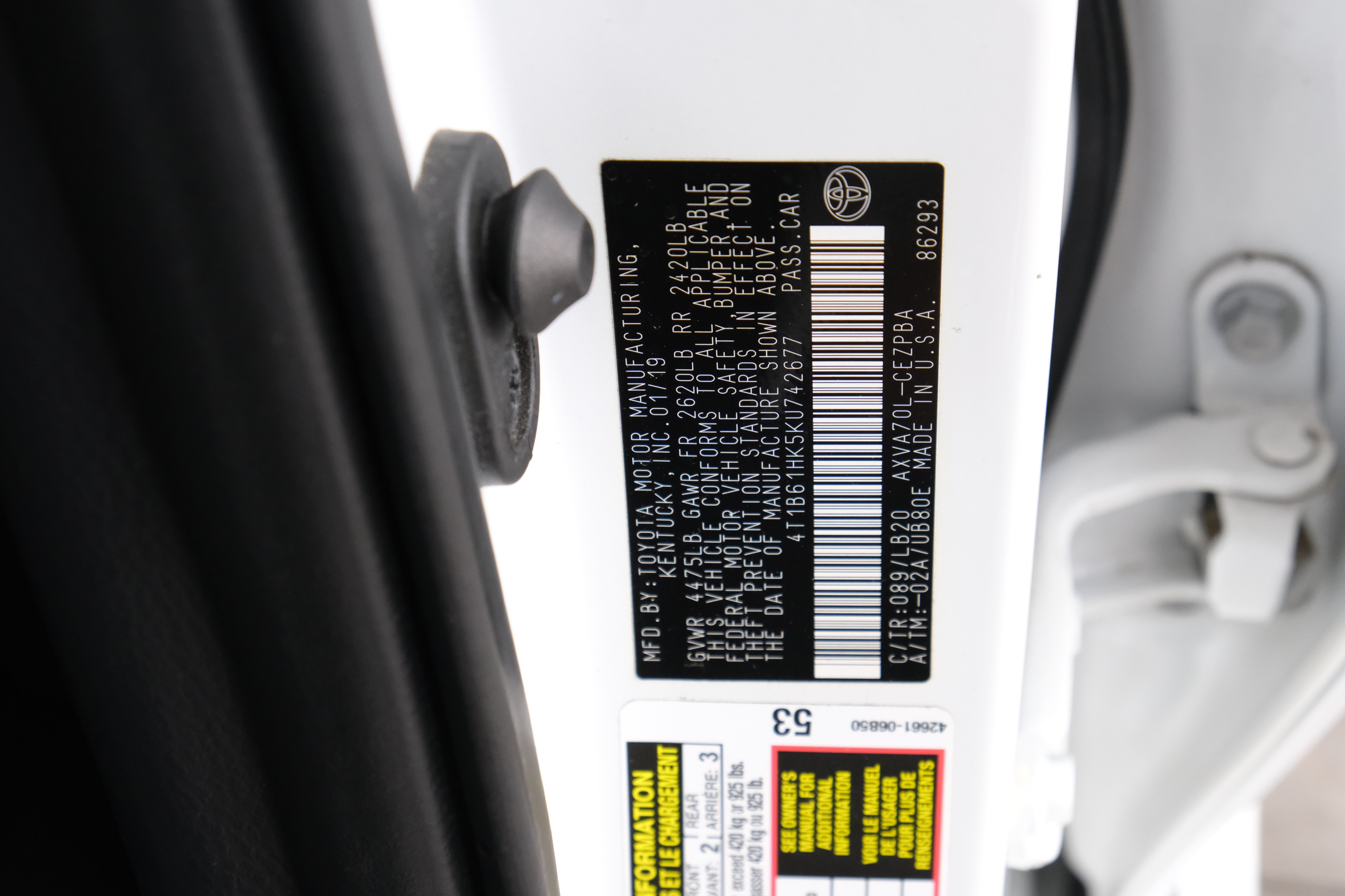 Certified Used 2019 Wind Chill Pearl Toyota XSE image 34