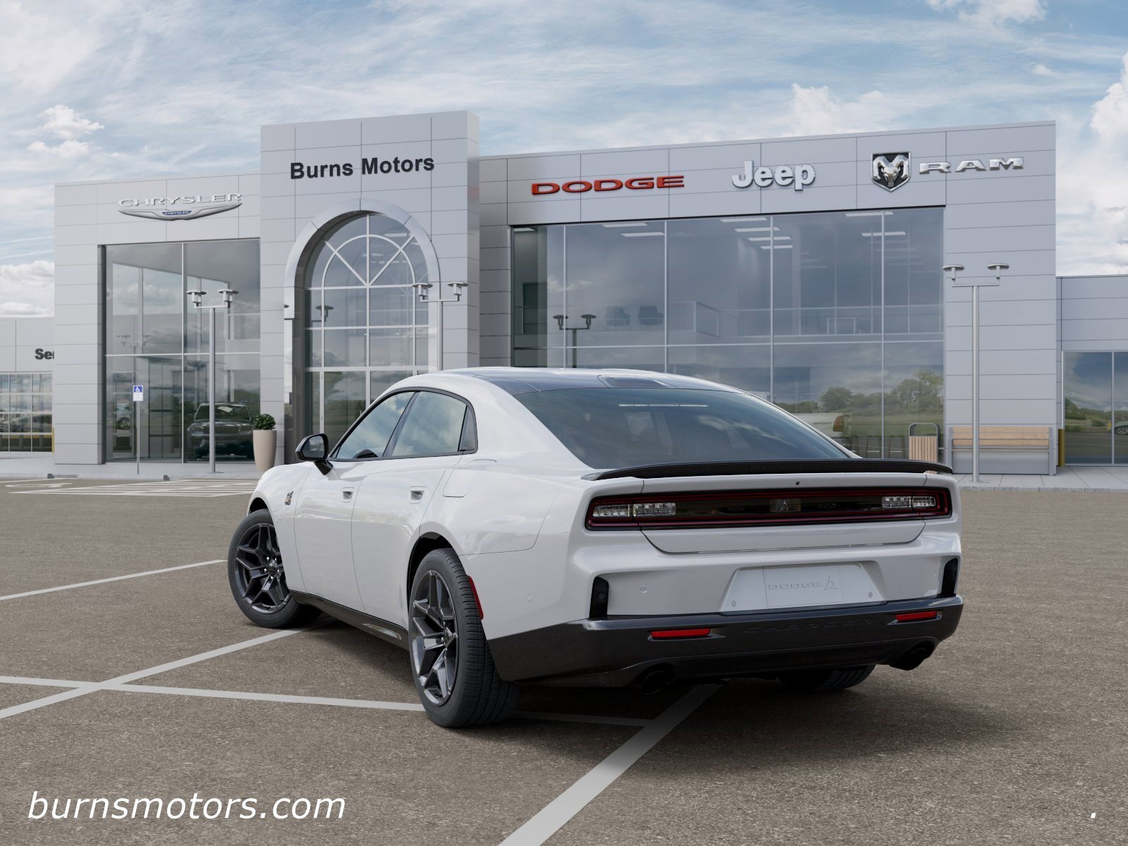 New 2026 White Knuckle Exterior Paint Dodge Scat Pack Blacktop image 3