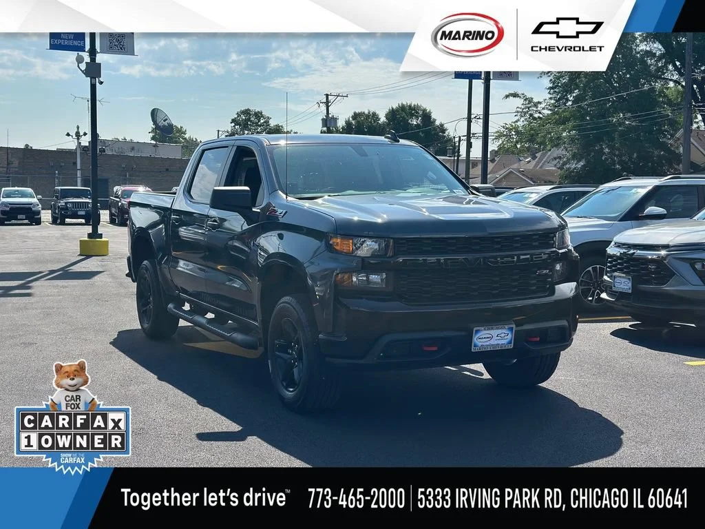 Used 2021 SHADOW GRAY METALLIC Chevrolet Custom Trail Boss image 1