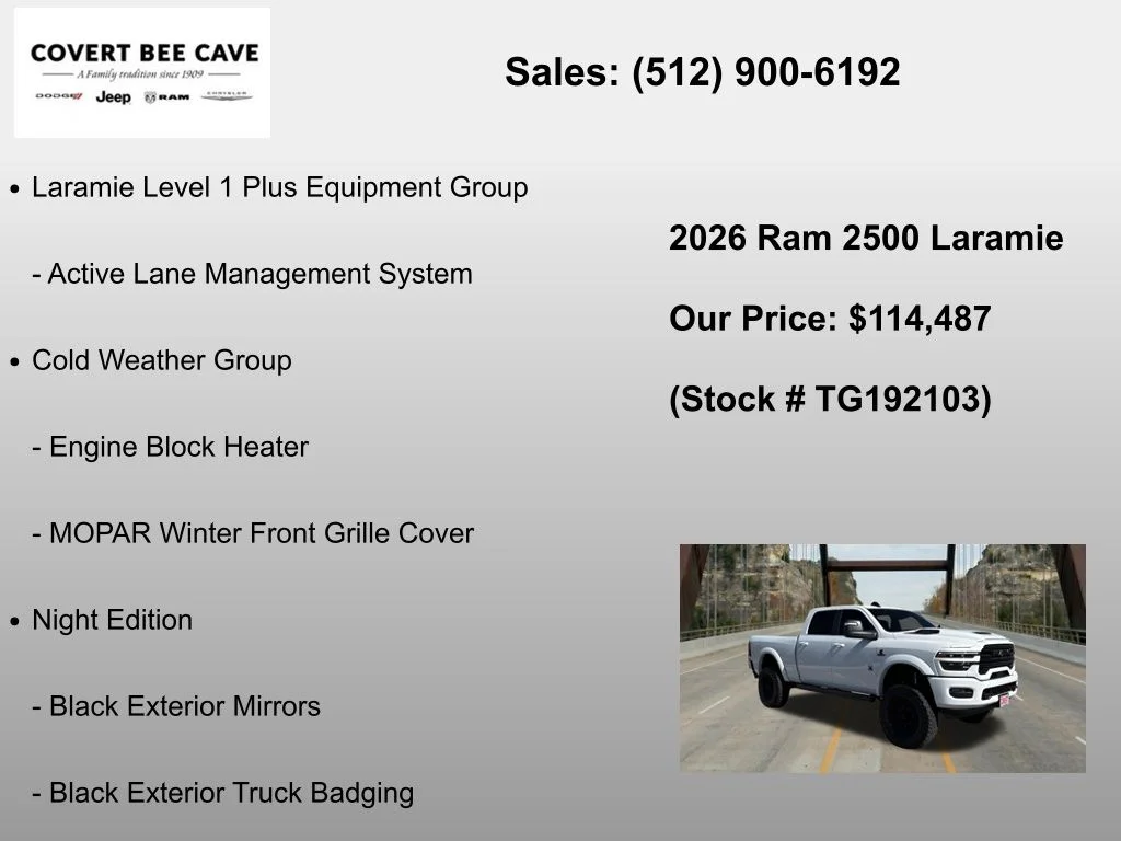 New 2026 Bright White Clear-Coat Exterior Paint RAM Laramie image 30