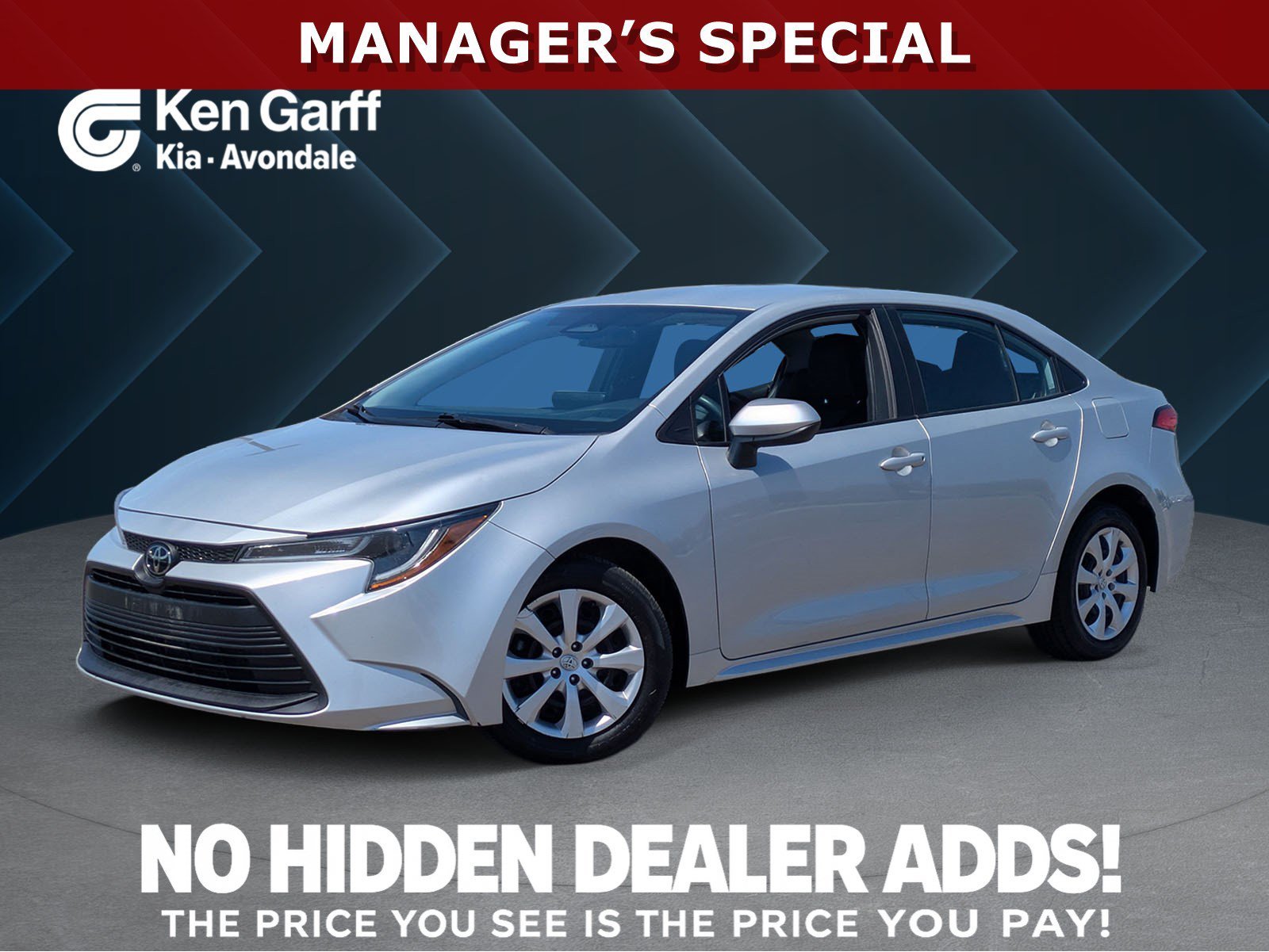 Used 2024 Classic Silver Metallic Toyota LE image 1