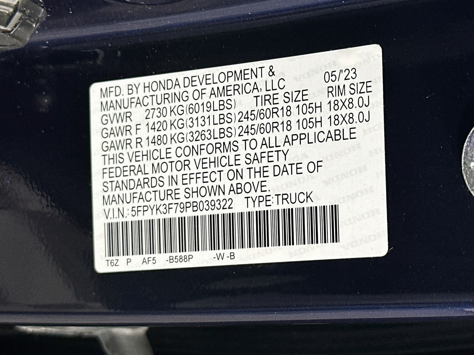 Used 2023 Obsidian Blue Pearl Honda RTL-E image 33