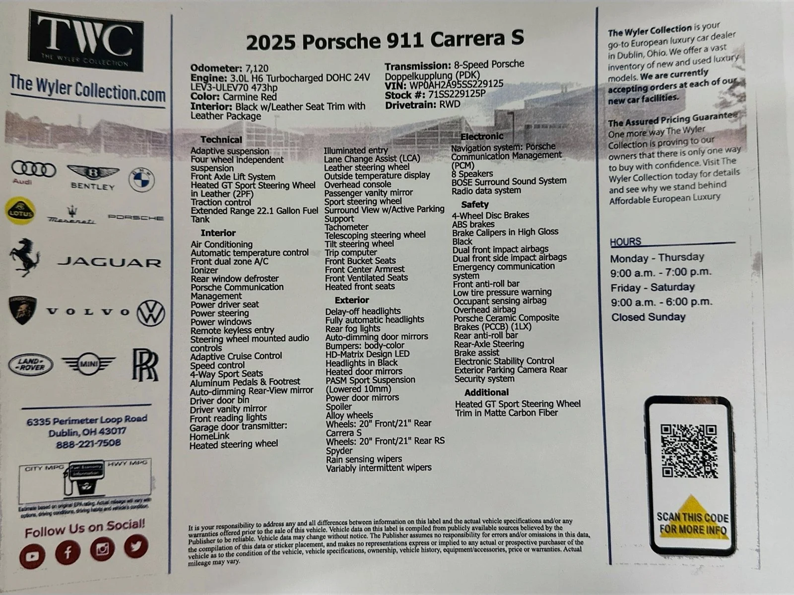 Used 2025 Red Porsche  image 42